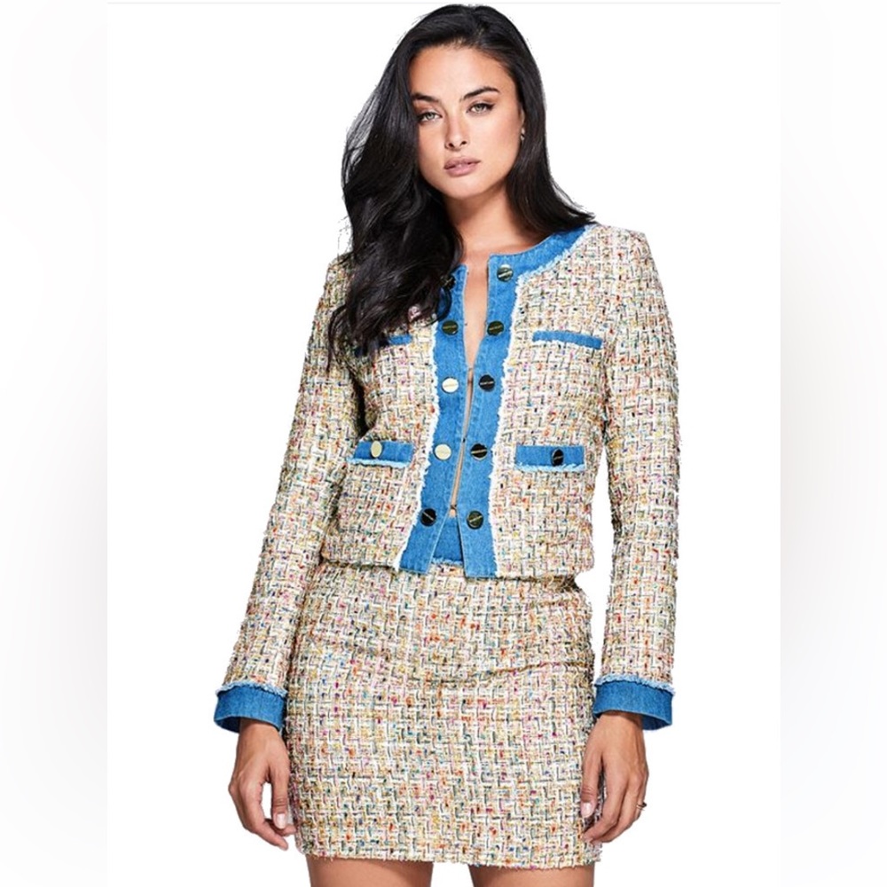 Marciano Multicolor Tweed & Denim Matching Set - Picture 6 of 6